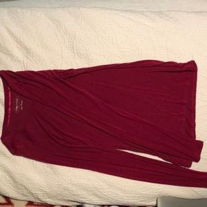 Long sleeved rich pink top